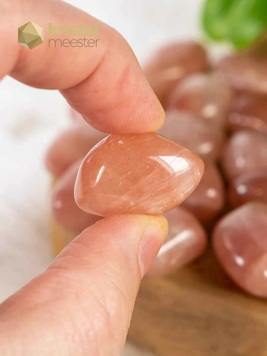 Apricot Calcite Tumbled Stones