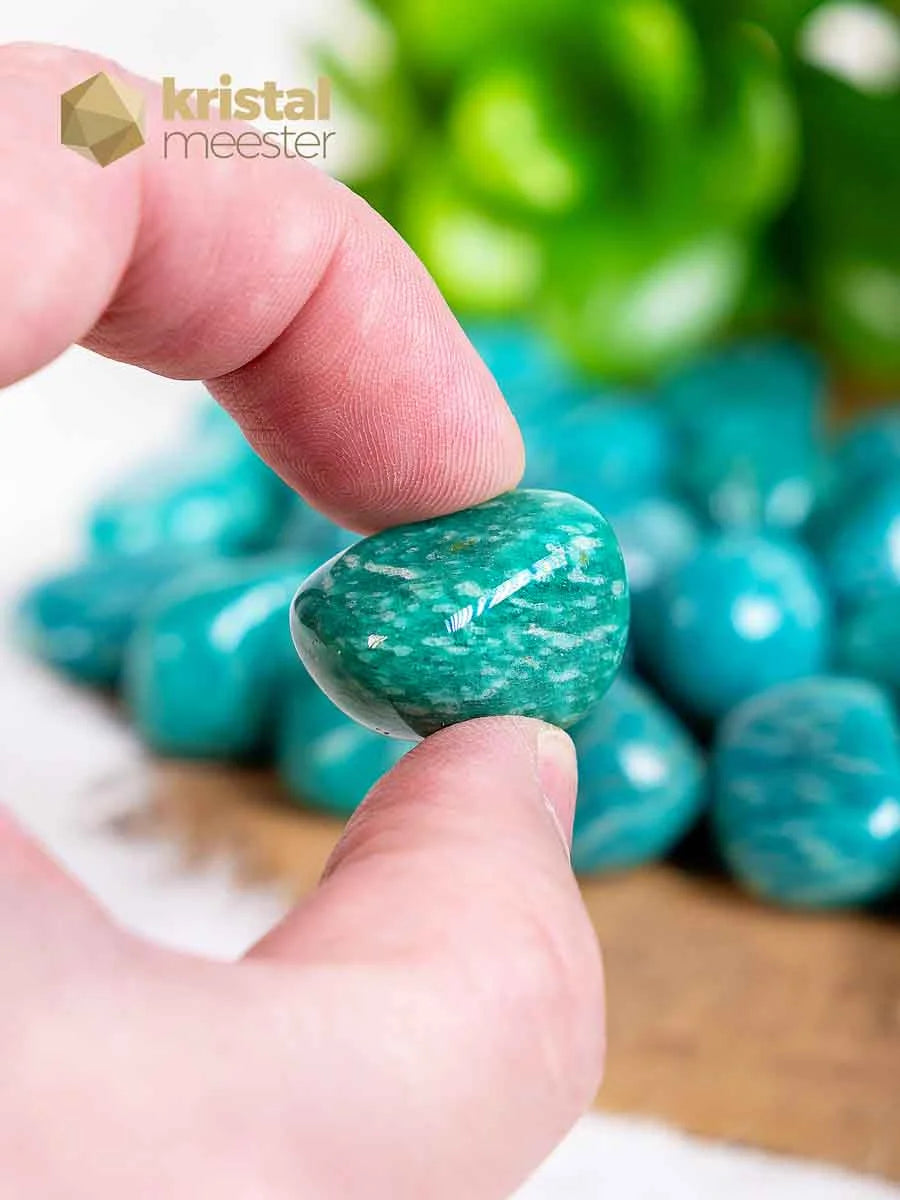 Amazonite EX Tumbled Stones - size S