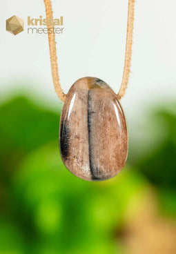 Chiastolite / Cross Stone Pendant - drilled - no. 3