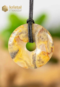 Crazy Lace Agate Donut - 40 mm