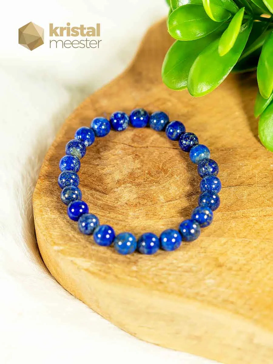 Lapis Lazuli Kogelarmband 8 mm