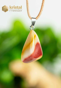 Mookaite Jasper Pendant with silver loop - no. 2