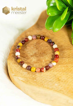 Mookaite Jasper Ball Bracelet - 6 mm