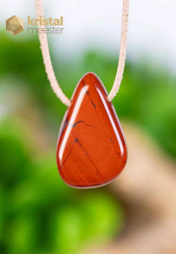 Red Jasper Pendant - drilled - no. 1