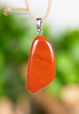 Red Jasper pendant with silver loop - no. 2