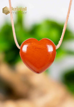 Red Jasper Heart Pendant 