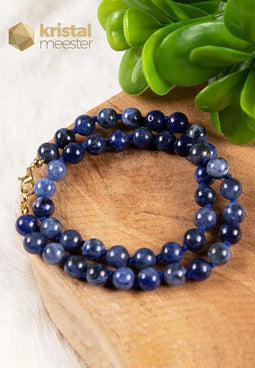 Sodalite Ball Necklace - 45 cm