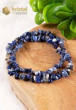 Sodalite Chip Necklace - 45 cm